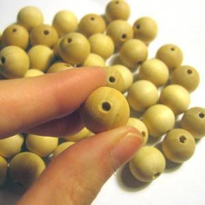 Wooden Beads 16 Mm 50 Pc Round Unfinished For..